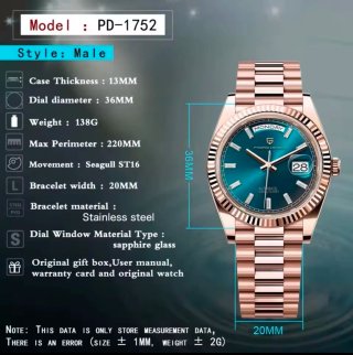 Reloj PAGANI DESIGN Automático Oro Rosa