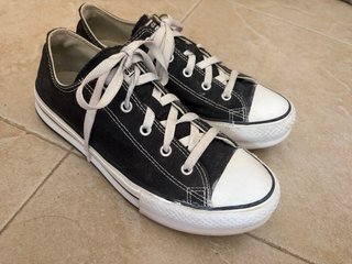 Converse All Star Bajas Negras Talla X