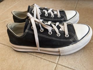 Converse All Star Bajas Negras Talla X