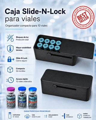Caja Slide-N-Lock para 10 viales