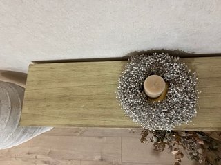 Consola de madera con cajones 140cm