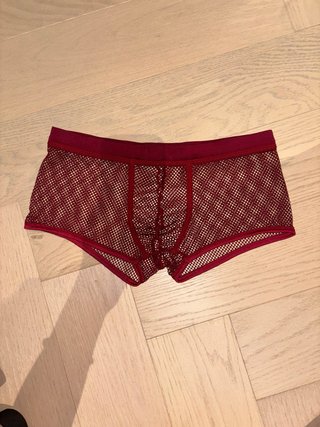 Boxers transparentes rojos