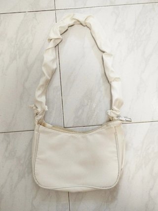 Bolso Hombro Y2K Corazón Ballena Beige Azul