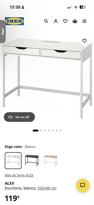 Escritorio blanco Ikea