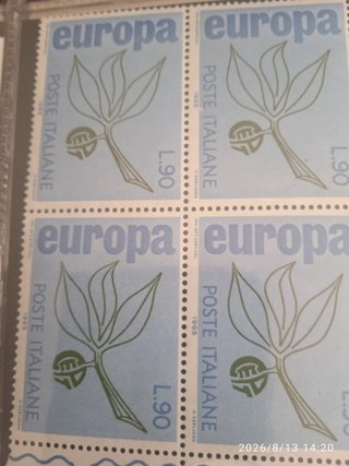 Francobolli Europa L.90