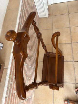 Perchero Valet de Madera Marrón