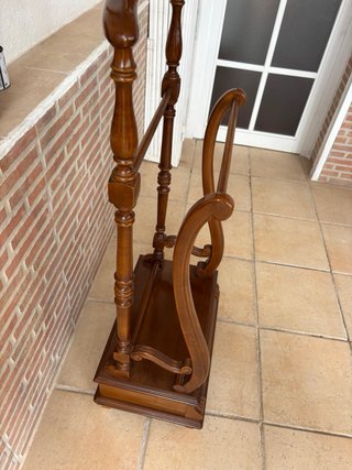 Perchero Valet de Madera Marrón