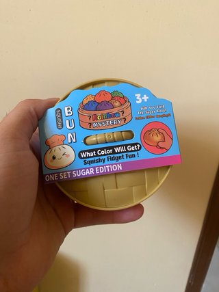 Squishy rosa a forma di panino al vapore