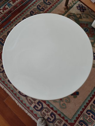 Mesa auxiliar redonda Ikea Lindved blanca