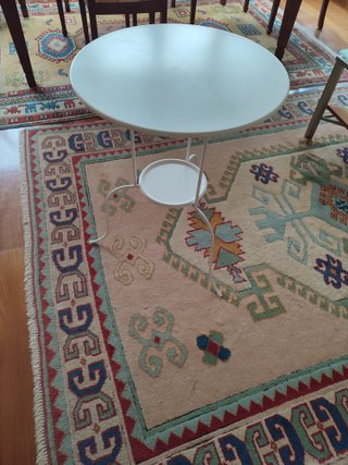 Mesa auxiliar redonda Ikea Lindved blanca
