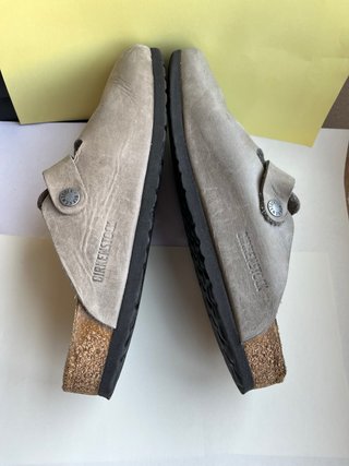 Zapatos Birkenstock Boston Piel Gris