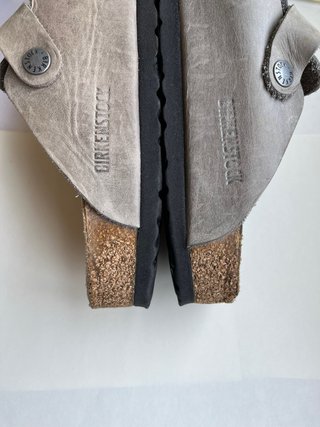 Zapatos Birkenstock Boston Piel Gris