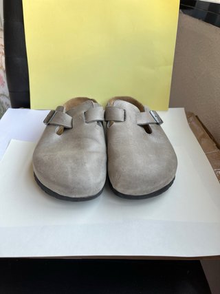 Zapatos Birkenstock Boston Piel Gris