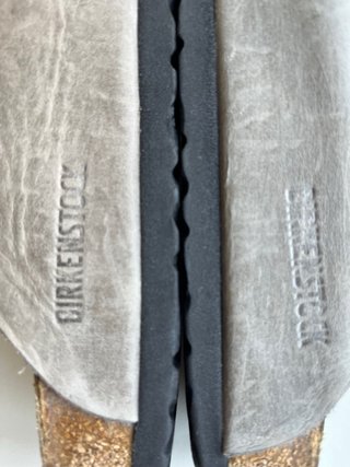 Zapatos Birkenstock Boston Piel Gris