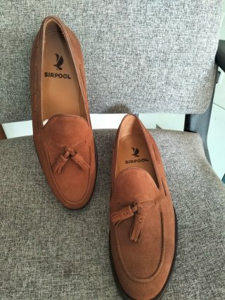 Mocasines ante borlas SIRPOOL chocolate