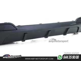 DIFUSOR TRASERO MATE BMW SERIE 5 F10/F11 + COLAS DOBLES CARBONO