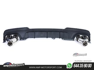 DIFUSOR TRASERO MATE BMW SERIE 5 F10/F11 + COLAS DOBLES CARBONO