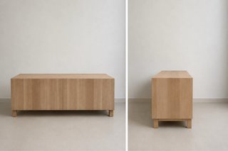 Mueble TV y estanteria de madera Ikea BESTA