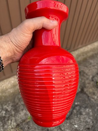 Vaso ceramica S.I.C. Made in Italy rosso