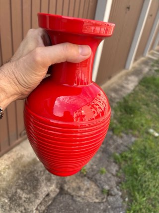 Vaso ceramica S.I.C. Made in Italy rosso