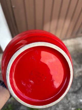 Vaso ceramica S.I.C. Made in Italy rosso