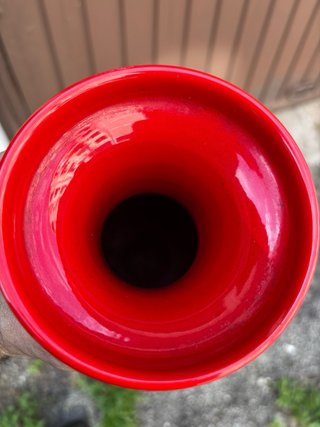 Vaso ceramica S.I.C. Made in Italy rosso
