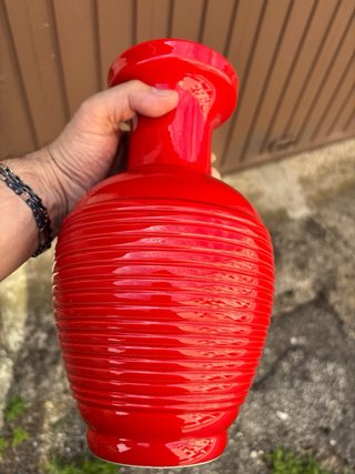 Vaso ceramica S.I.C. Made in Italy rosso