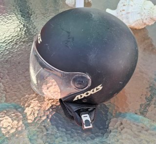 Casco Moto Jet Axxis Negro Mate