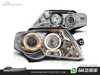 FAROS DELANTEROS OJOS DE ANGEL PARA VOLKSWAGEN PASSAT 3C