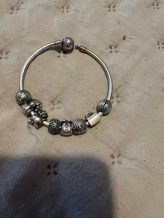 Pulsera Pandora Plata con Abalorios