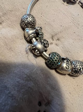 Pulsera Pandora Plata con Abalorios