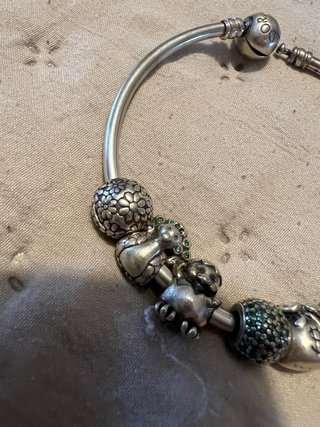 Pulsera Pandora Plata con Abalorios
