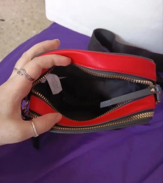 Bolso Primark Rojo y Beige