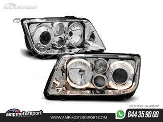 FAROS DELANTEROS OJOS DE ANGEL PARA VOLKSWAGEN BORA
