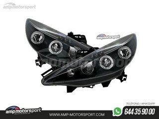 FAROS DELANTEROS OJOS DE ANGEL PARA PEUGEOT 207