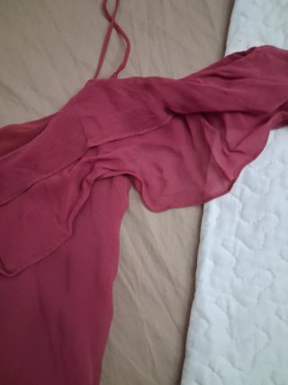 Camisa gasa rosa/lila