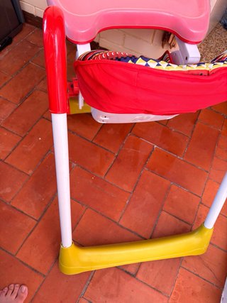 Silla de comer para bebé con estampado tribal