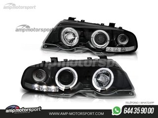 FAROS DELANTEROS OJOS DE ANGEL PARA BMW SERIE 3 E46 / COUPE / CABRIO