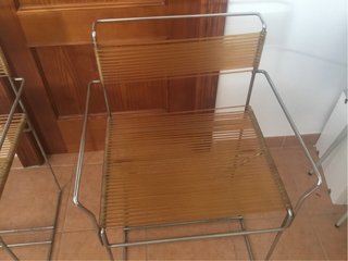 2 Sillas Vintage Metal y Goma