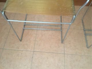 2 Sillas Vintage Metal y Goma