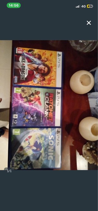 Pack 3 Juegos PS5: Sonic, Ratchet, Yakuza