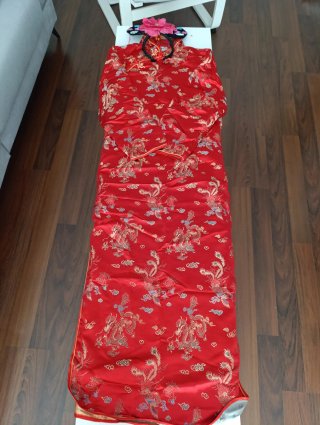 Disfraz Asiático Dragón Fénix Rojo Talla M