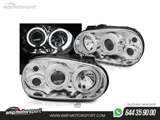 FAROS DELANTEROS OJOS DE ANGEL CCFL PARA VOLKSWAGEN GOLF MK4