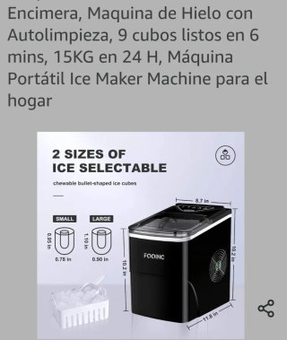 Máquina de Hielo Portátil FOOING
