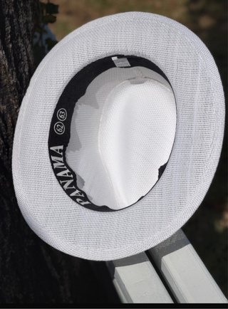 Sombrero de verano blanco talla 62 cm