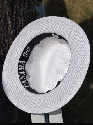Sombrero de verano blanco talla 62 cm