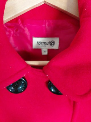 Abrigo corto rojo Fórmul@ Talla 38