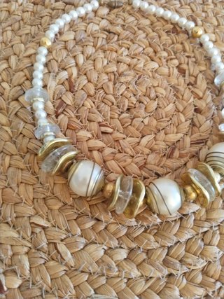 Collar Vintage Perlas y Dorados