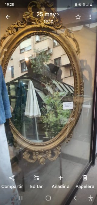 Espejo madera Siglo XIX