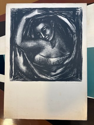 Grabado original firmado María Josefa Colom